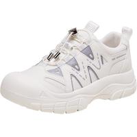 春秋季时尚百搭休闲运动鞋厚底增高系带板鞋透气舒适户外女鞋