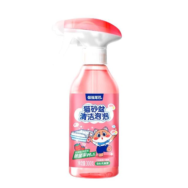 倔强的尾巴 倔强尾巴猫砂盆清洁泡泡 去渍除垢残留便臭 除臭留香 除菌洁净剂300g