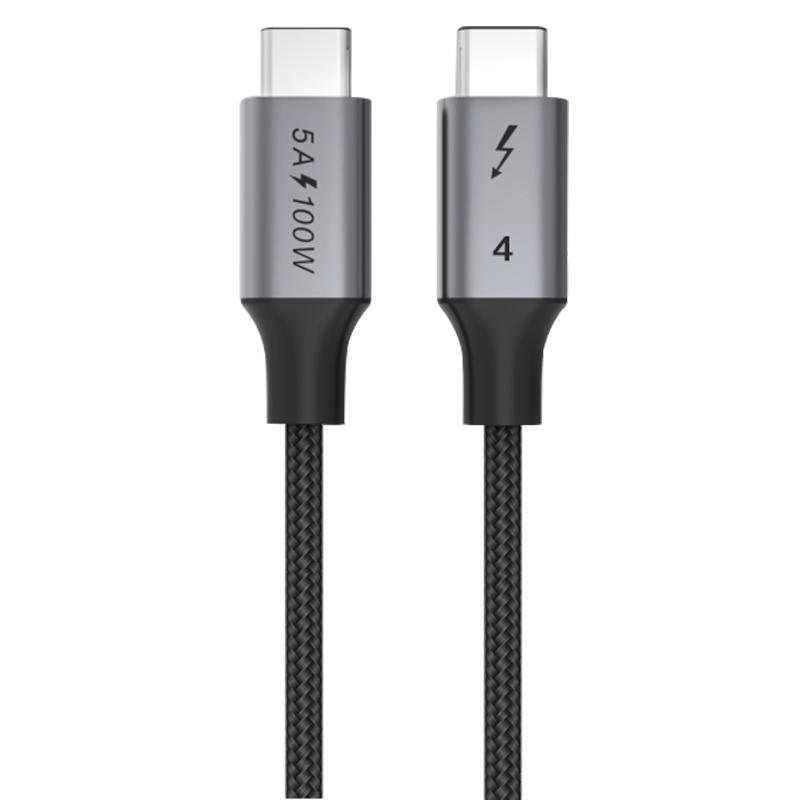 酷乐炫 雷电4数据线 TypeC公对公 100W快充 40Gbps 0.5米