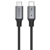 酷乐炫 雷电4数据线 TypeC公对公 100W快充 40Gbps 0.5米