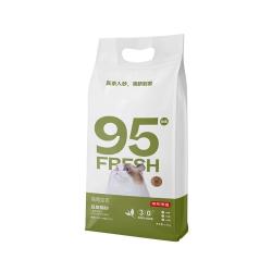 京东京造 真茶纯豆腐猫砂2.5kg*4 除臭抑菌低尘可冲厕所强吸水易结团