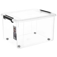 Citylong 禧天龙 X-6320 带滑轮收纳箱 55L*3个 透白