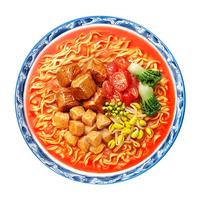 康师傅香菜面御品盛宴香菜面方便面口味香辣牛肉泡面整箱装休闲夜宵 贵州红酸汤牛肉面3碗
