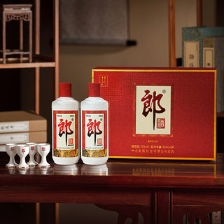 郎酒 郎牌郎酒 53度酱香型白酒 500mL*2瓶 礼盒装