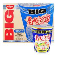 日清食品 NISSIN日清方便面BIG合味道海鲜风味108g*12杯整箱装大杯日清面 BIG海鲜风味108g*12杯整箱