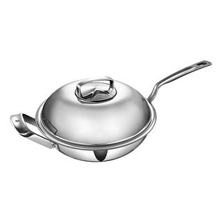 WMF 福腾宝锅不锈钢炽能多功能炒菜锅低油烟家用不挑炉灶不锈钢炒锅 【全钢调节锅盖】中华炒锅 30cm 【全钢可调节锅盖】中华炒锅 30cm