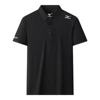 Mizuno/美津浓 男士POLO衫 凉感 短袖 黑色 4XL