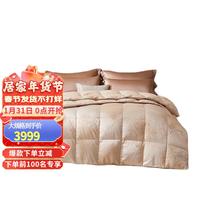 罗莱生活 LUOLAI  家纺95白鹅绒被羽绒被秋冬保暖被子双人床加厚被芯 【波兰95白鹅绒】臸享 蓄暖 1.8米床 220*250cm 子母被(适宜室内温度0-25℃)