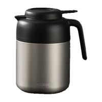 艾曼格（IMOGY）艾曼格不锈钢保温壶高颜值大容量保温水壶家用暖水壶热水瓶 青绿色 1L 【智能温显+茶仓】