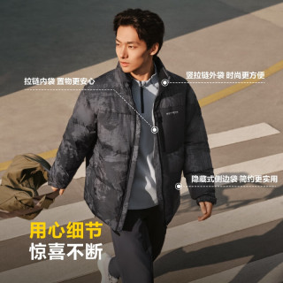 波司登 羽绒服男时尚休闲短款立领防风百搭保暖外套B250245213DS
