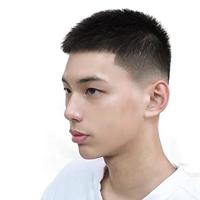 天空树假发男短发头顶补发片无痕隐形真发超薄手织源头直发