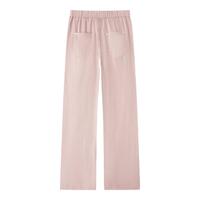 森马 Semir牛仔裤女松紧腰长裤复古夏舒适凉感显瘦阔腿裤103324124003A 2XL 粉红60059