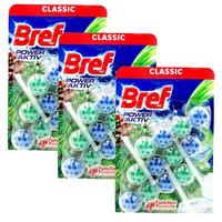 妙力(Bref)悬挂式马桶清洁球剂洁厕宝洗厕所除臭自动除垢去异味去渍 Bref洁厕球松林味9挂装 150g 3盒