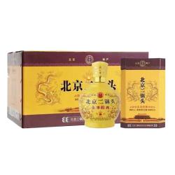 永丰牌 北京二锅头 经典黄坛 清香型白酒 42度 500ml*6瓶 礼盒装