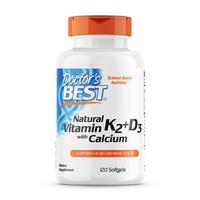 多特倍斯 Doctor’s Best 多特倍斯 维生素K2+D3 钙片 120粒