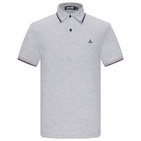 Navigare 意大利小帆船短袖Polo衫男夏季纯棉简约通勤翻领上衣1125521311 浅灰 L/50 L -50