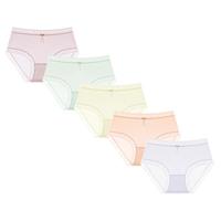 7A抑菌【5条装】夏季轻薄透气冰丝面膜女士内裤亲肤棉质底裆