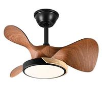 风向标现代简约风扇灯餐厅卧室吊扇灯大风力静音灯扇一体带风扇的吊灯 20-704A吊杆-全白色