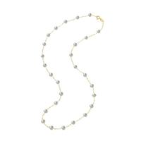 珍珠皇后满天星18K金珍珠项链 极强光珍珠项链女 