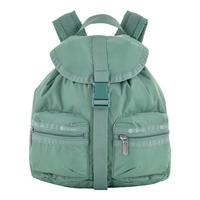 Lesportsac乐播诗纯色时尚双肩包百搭包包女包书包初高中 鼠尾草绿