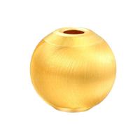 权大福足金999黄金珠子小散珠转运珠手链古法半实心金珠手串配珠圆珠 10mm六字真言珠约0.88g