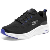 斯凯奇（Skechers）男鞋云迹系列运动鞋网布透气舒适轻质缓震户外休闲鞋232625 黑色/蓝色/BKBL 43.00