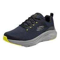斯凯奇(Skechers)男鞋云迹系列运动鞋网布透气舒适轻质缓震户外休闲鞋232625 海军蓝色/柠檬色/NVLM 39.00