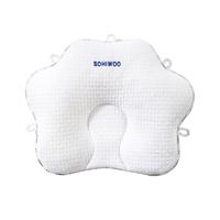 sohiwoo定型枕头婴儿枕头0到6个月以生枕头婴儿定型枕预防扁头偏头 拼色 【白蓝】升级抗菌防螨款 40x29x9cm