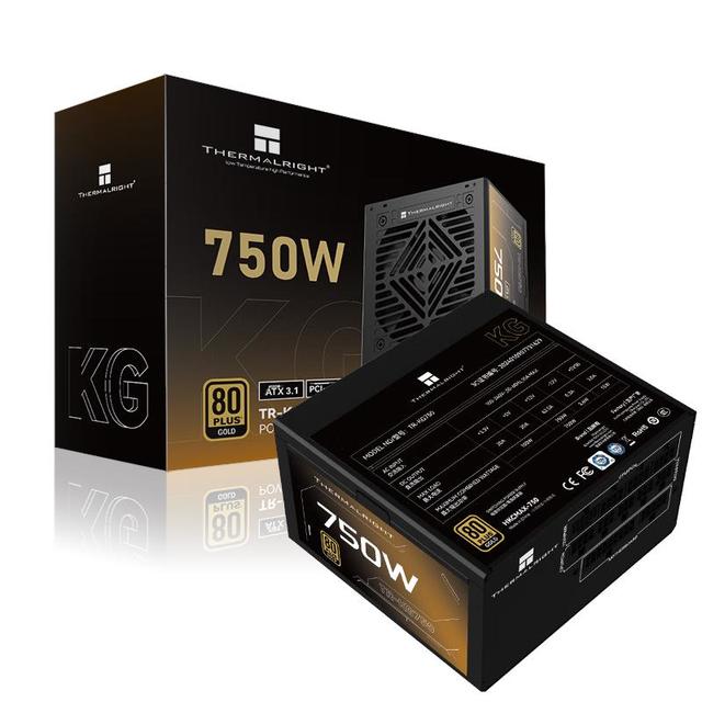 利民 额定750W TR-KG750 ATX3.1电源 金牌 原生PCIE5.1全模组 日系主电容 14CM