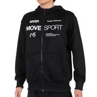 日潮跑腿DESCENTE迪桑特 男款轻薄运动连帽卫衣 黑色 3L A-108538