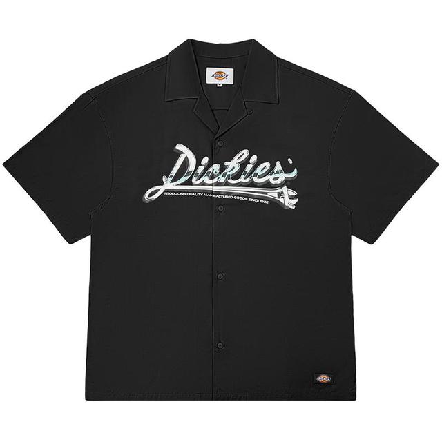 日常通勤休闲：Dickies 字母印花 男款衬衫 DK010314