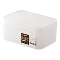 茶花（CHAHUA）化妆品收纳盒带盖分格透明储物盒桌面手饰品收纳盒办公室收纳 加大带盖收纳盒150002
