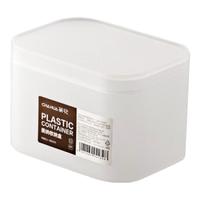 茶花（CHAHUA）化妆品收纳盒带盖分格透明储物盒桌面手饰品收纳盒办公室收纳 带盖收纳盒150001