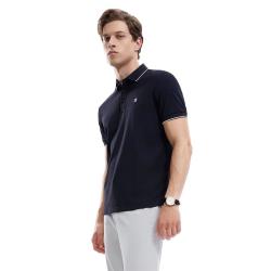 FILA 男装短袖POLO衫夏季简约商务休闲通勤上衣男