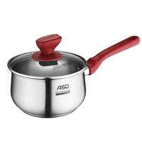 爱仕达奶锅316L不锈钢宝宝婴儿辅食一人食煮泡面热牛奶汤锅明火电磁通用 316L不锈钢奶锅 18cm 2.7L