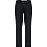 七匹狼休闲裤男棉混纺抗皱弹力修身商务百搭净色舒适透气长裤子男装 001(黑色) 37A