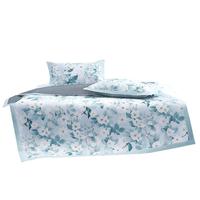 水星家纺A类凉感1000D冰丝凉席印花席子三件套180*200cm【可水洗】