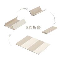 贝易 BEIESTATE STATE宝宝爬行垫可折叠无毒无味4CM加厚婴儿爬爬垫PU地垫条纹彩虹