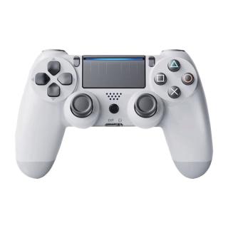 思迅适用索尼ps4主机手柄无线蓝牙Pro游戏机精英电脑PCSteam平台双人 ps4体感【冰雪白】+摇杆帽1对