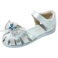 百丽童鞋儿童包头公主鞋2025夏季幼童宝宝鞋女童学步凉鞋蓝色27 27 脚长15.7-16.3cm