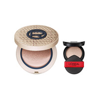 巴黎欧莱雅 L'OREAL PARIS欧莱雅黑胖子拉菲草气垫bb霜遮瑕控油粉底液持久不脱妆 320【版】黄调偏白色+替换芯