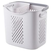 芙昕脏衣篓家用卫生间浴室洗澡洗衣篮家居收纳手提脏衣篮脏衣服收纳筐 手提款-典雅白（配内衣篮）