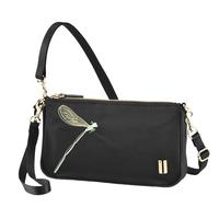 SUMDEX森泰斯女士休闲时尚绣花手拿包轻巧斜跨包证件包化妆包NOA-782 黑色绣花版