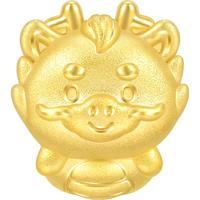 周生生黄金转运珠 文化祝福十二生肖足金串珠定价生肖龙93695C不含绳