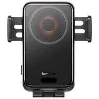 倍思车载手机支架无线充电器汽车出风口导航苹果安卓通用汽车用品