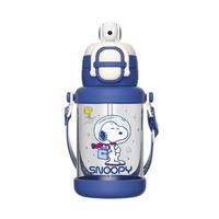 SNOOPY水杯儿童带吸管大容量耐高温tritan直饮杯男女小上学杯子