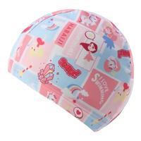 迪卡侬网布泳帽儿童游泳装备印花卡通泳帽舒适透气-5254493 【网布-儿童】公主-头围53-56cm