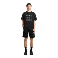 杰克·琼斯（JACK&JONES） 学院风水印法斗狗短袖T恤宽松圆领重磅纯棉男装224201213 XS (165/88A) S03黑色