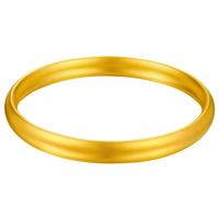 老庙黄金手镯足金古法泥鳅背宽面金镯子56#：约25.3g【约6.9*3.8mm】