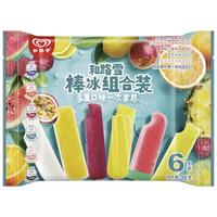 和路雪 WALL'S 和路雪 WALL'S乳酸爽百香橙鸭屎香西瓜杨梅菠萝棒冰6支 共398g 冰棍